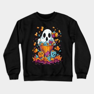 Halloween Trick or Treat Ghost Crewneck Sweatshirt